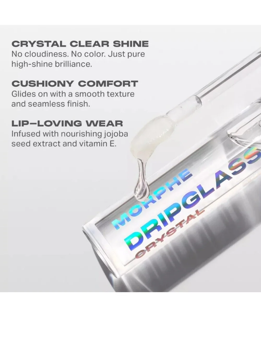 Morphe Drip Glass Crystal Clear Super Shine Lipgloss 🆕